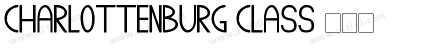 Charlottenburg Class字体转换